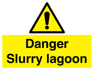Danger Slurry lagoon